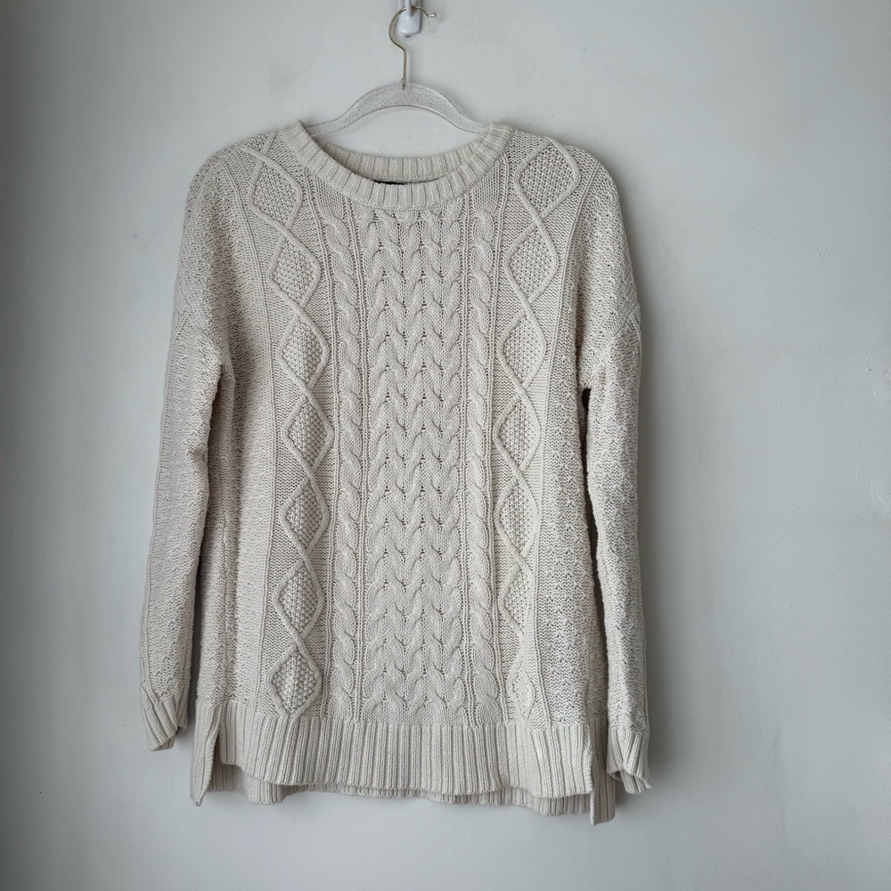 Urban Outfitters BDG Cream Cable Knit Sweater S